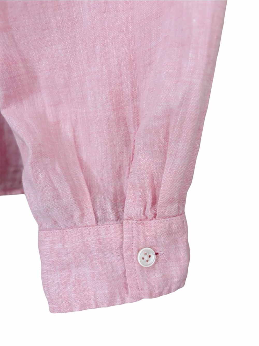 J. Jill | Linen Button Up Long Sleeve Pink Shirt XL Petite - Picture 9 of 10